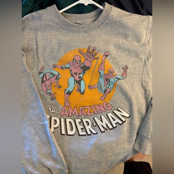 New Official Marvel amazing Spider-Man 
Grey sweatshirt graphics up the sleeve - Picture 6 of 7